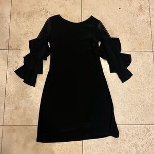 UDT fashion girls mesh sleeve dress